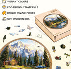 Lakeside Leisure Puzzles Adults Gifts Wooden 100 Pieces 8.5 * 8.5in - Image 2