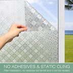 STATINT Frosted Glassy Petals 3D Begonia Window Privacy Film Decorative Non - Image 5