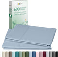 Luxuriously Soft Premium 600 Thread Count, 100% Cotton Set of 2 Cases, Crisp by CaliforniaDesignDen