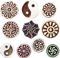 Royal Kraft Round Wooden Printing Stamps by RoyalKraft