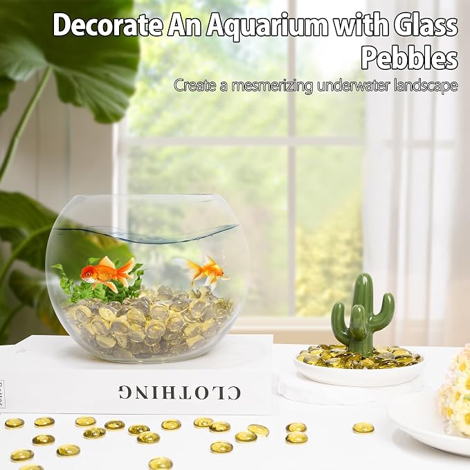 Glass Marbles, 0.97 LB Transparent and Smooth Flat Glass Beads - Image 4