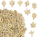 DIYOMR 200Pcs Hollow Wood Pieces Unfinished Wooden Vintage Embellishments by DIYOMR