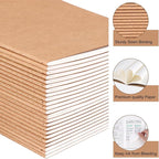 EOOUT 24 Pack Blank Kraft Notebooks, A5 Journals Notebook Bulk, Unlined Paper - Image 3