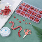 100pcs Sports Polymer Clay Beads Rugby Ball Beads DIY Jewelry Making - Image 3