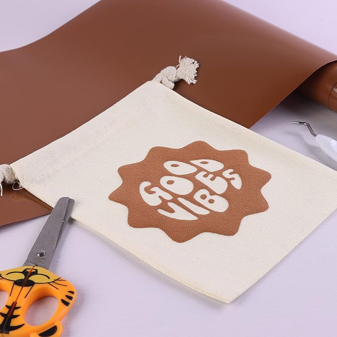 Tintnut French Beige Puff Heat Transfer Vinyl Roll, easy cut & weed, stretch - Image 6