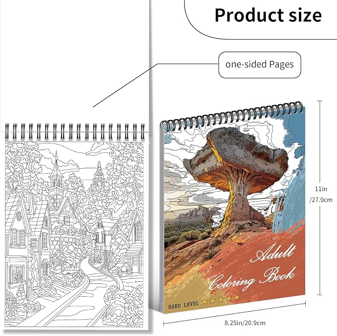 Kalysky Landscapes Adult Coloring Book Set of 3 - Image 3