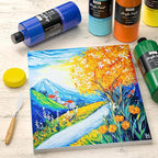 Nicpro 14 Colors Large Bulk Acrylic Paint Set Rich Art Painting Supplies - Image 5