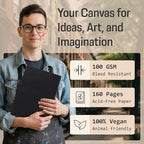 BROWNSTONE JOURNALS A4 Sketch Book Hardcover - Image 6
