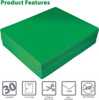 Better Office Products Green EVA Foam Sheets, 30 Pack, 2mm Thick, 9 x 12 Inch - Image 3
