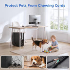 Delamu 10ft - 1/2 inch Cable Sleeve Cord Protector from Pets No Chew, - Image 4