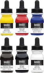 Liquitex Professional Acrylic Ink, Essential Color Set - Image 2