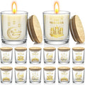 Cinrobiye 12 Pcs Ramadan Mubarak Candle Making Jars 7oz Glass Containers by Cinrobiye