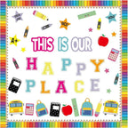 Mooliwe This is Our Happy Place Classroom Decor Welcome Back to School Bulletin - Image 7