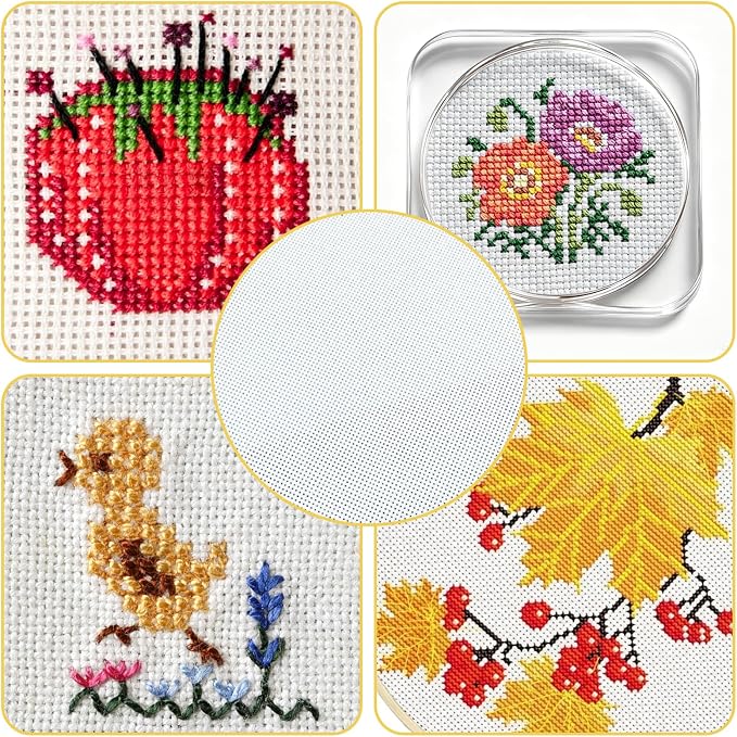 18 Mesh Needlepoint Canvas, Cross Stitch, Knit Crochet DIY Craft Projects - Image 6