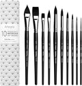 ARTEGRIA Watercolor Brush Set, 10 Professional Soft Synthetic Squirrel Paint by Artegr%C3%ADa