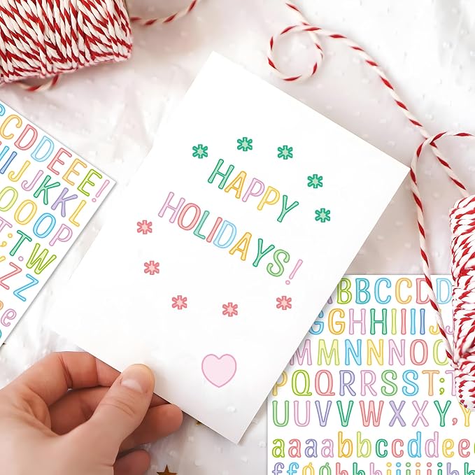 Letter Stickers 0.5 inch, Self-Adhesive Vinyl Waterproof ABC Letter Stickers - Image 5