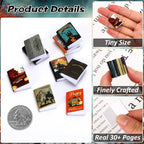 24PCS Witchy Miniature Books, 1:12 Dollhouse Accessories | 24 pcs Halloween - Image 3