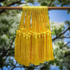VAPKER 100 Pieces Light Yellow Color 13cm/5-Inch Silky Handmade Soft Tassels - Image 4