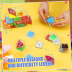 Lenwen 48 Pieces Brain Teaser Puzzles Cubes mini Puzzle Party Favors Goodie - Image 3