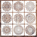 Mandala Stencils for Painting, Small Diwali Rangoli Stencils for Crafts on Wood by Felixcraft-DIYDreamscape