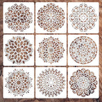 Mandala Stencils for Painting, Small Diwali Rangoli Stencils for Crafts on Wood by Felixcraft-DIYDreamscape