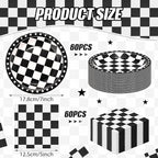 Zhehao 120 Pcs Disposable Paper Plates and Napkins Bulk Birthday Party - Image 2