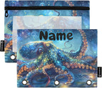 Custom Octopus Galaxy Pencil Pouch by BOENLE-WELCOMEYOURCOMING