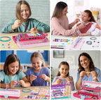 TingingYuli Friendship Bracelet Making Kit, 3-Layer Storage Box, Gift 6-12 | - Image 4