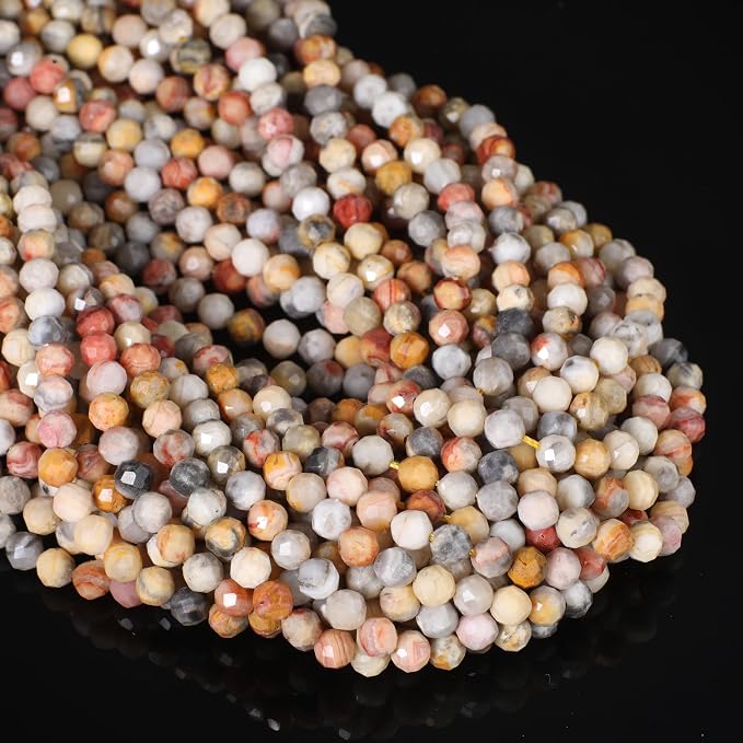 3mm 120pcs Crazy Agate Tiny Gemstone Beads by SongXi