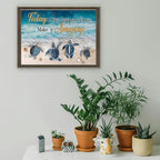 MjhRcll Sea Turtle Stamped Cross Stitch Kits, Cross Stitch Ornament Kits - Image 5