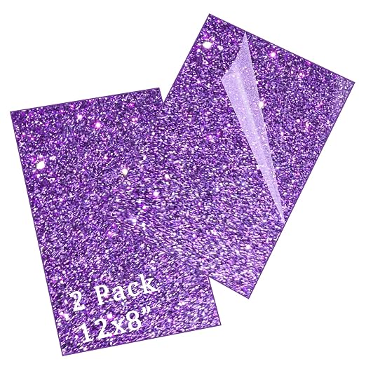 Glitter Acrylic Sheets, 2 Pack | 1/8 in Thick, Cast Sparkly, by FaeliKnise-BringFairytoLife