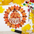Unfinished Fall Wreaths Wood Crafts to Paint Set of 3, Unfinished Wood Cutouts - Image 7