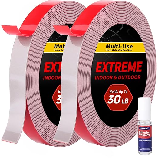 PHIXBEAR Super Strong Adhesion, Heavy Duty Double Sided Tape, Waterproof by PHIXBEAR