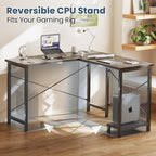 DUMOS 50-Inch Reversible L Shaped Desk - Image 6