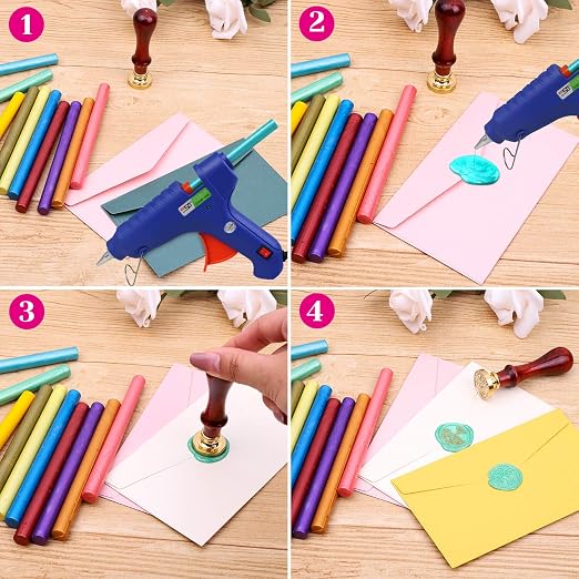 Paxcoo 26pcs Wax Seal Sticks for Stamps, Letters and Crafts - Image 3