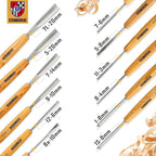 Wood Carving Kit, Wood Carving Tools Set of 12 Chisels and Mallet - Image 6