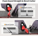 Straight/Bevel Foam Cutter, Foam KT Board Cutting Tool Adjustable 45° or 90° - Image 3