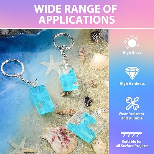 1 Gallon Epoxy Resin Kit, Crystal Clear and Hard Upgraded 2 Part Resin and - Image 4