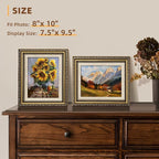 HappyHapi 8x10 Picture Frame Gold, Vintage Frames, 1 Pack | Vintage Picture - Image 3