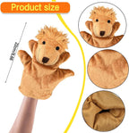 6 PCS Hand Puppets Set Animal Plush Puppet Elephant Tiger Giraffe Monkey Lion - Image 2