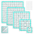 Quilting Rulers, 5 Square Quilting Templates by Hariendny