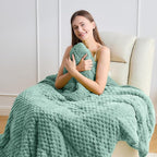 Wemore Fleece Weighted Blanket for Adults, Dual Sided Cozy Soft Sherpa Heavy - Image 2
