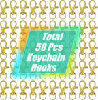 sprookber 100pcs Metal Lobster Claw Clasp - Image 2