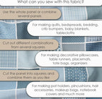 Cotton Satin Patchwork Fabric Panel – 35 Designs, 20×20 cm Squares, Single - Image 6