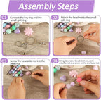 Beadable Keychain Bars Creative Customized Keychain Making Kit - Image 5