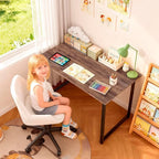PayLessHere | 32 Inch Computer Desk | Brown | Office Desk - Image 2