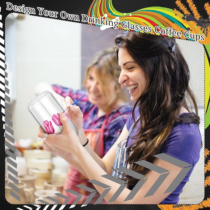 Pickmesh 8 Set Graduation Gift Glass Painting Kit - Image 5