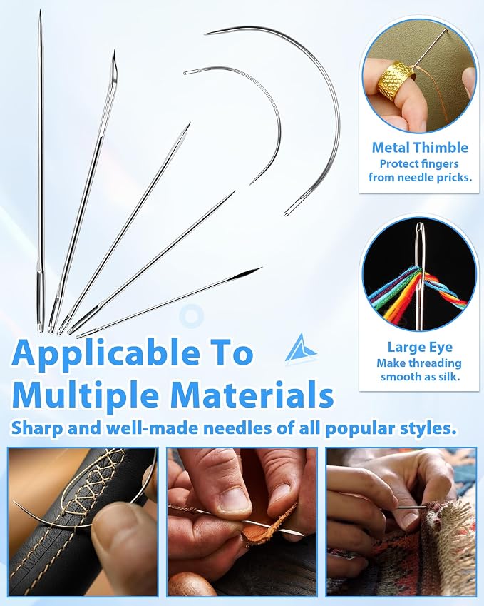 PLANTIONAL Upholstery Repair Sewing Kit, Heavy Duty Sewing Kit - Image 4