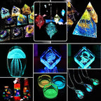 3 Box Glow in The Dark Crushed Glass Craft Glitter Fine - Image 6