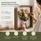 4 Pack 8x10Shadow Box Frame Set, Deep Wood Display Case - Image 5